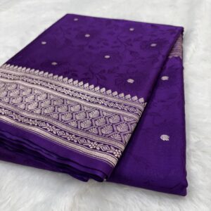 Purpel Mashru Silk Tanchoi Saree
