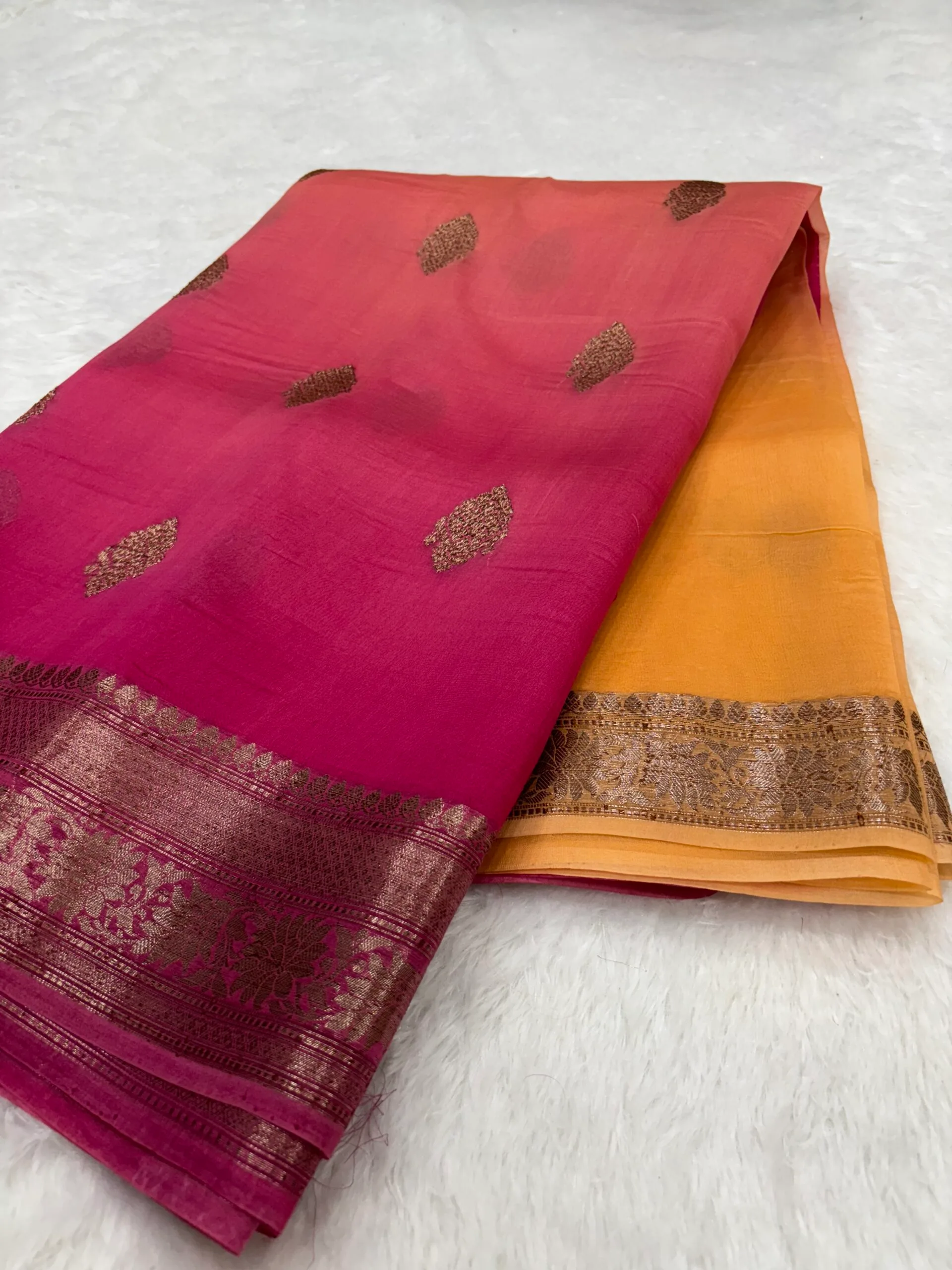 Handwoven Banarasi Organza Saree