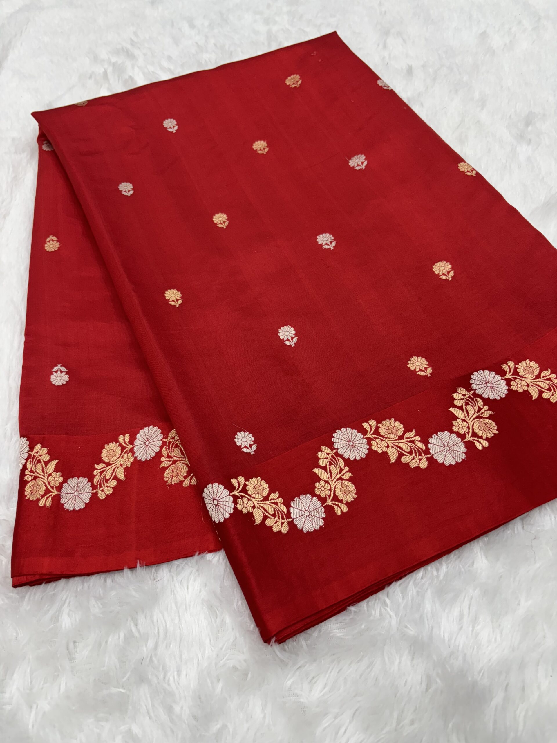 Pure Raw Mango Kadwa Saree