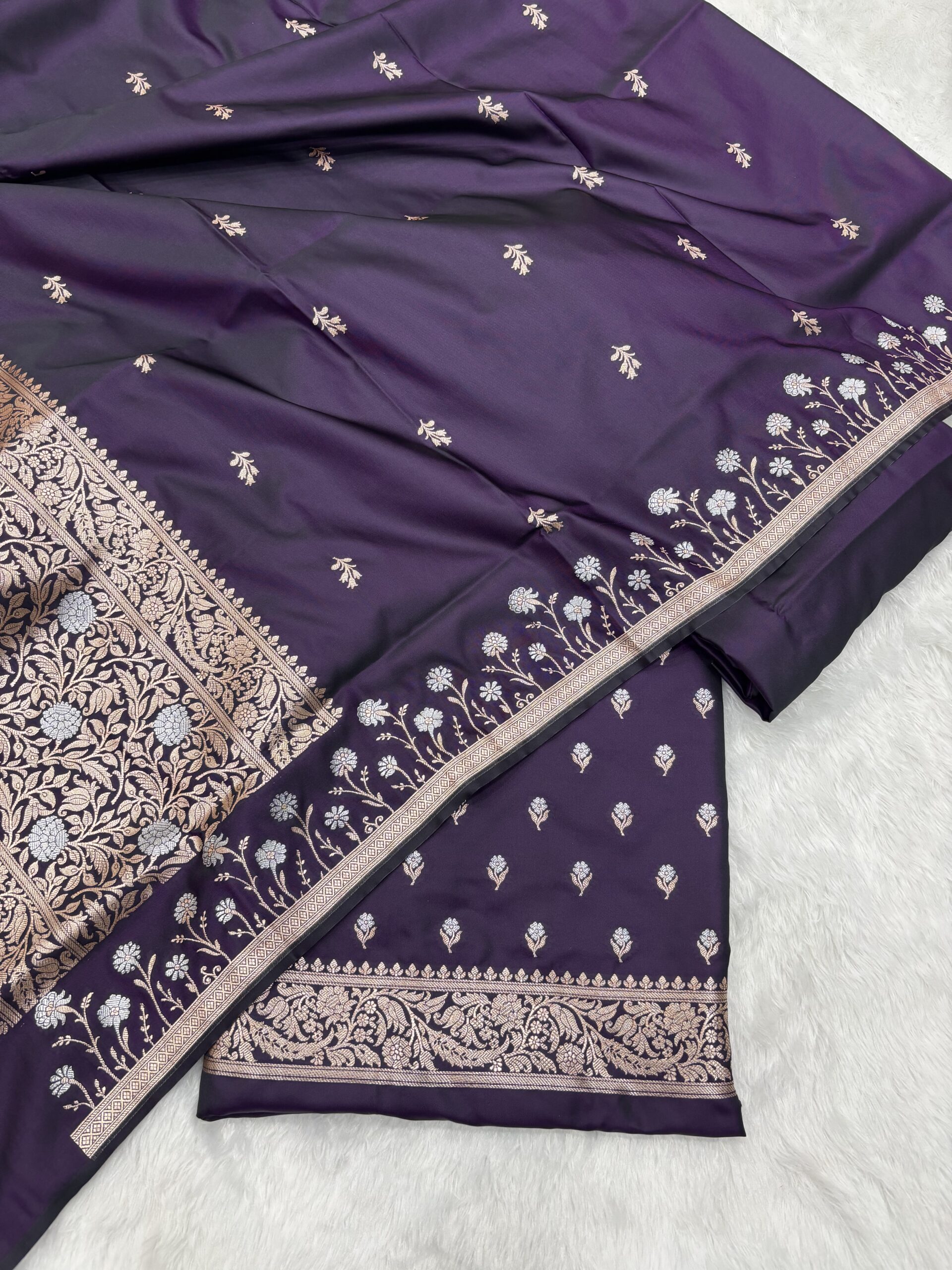 Exclusive Wine Katan Silk Banarasi Suit | Premium Collection - Image 5