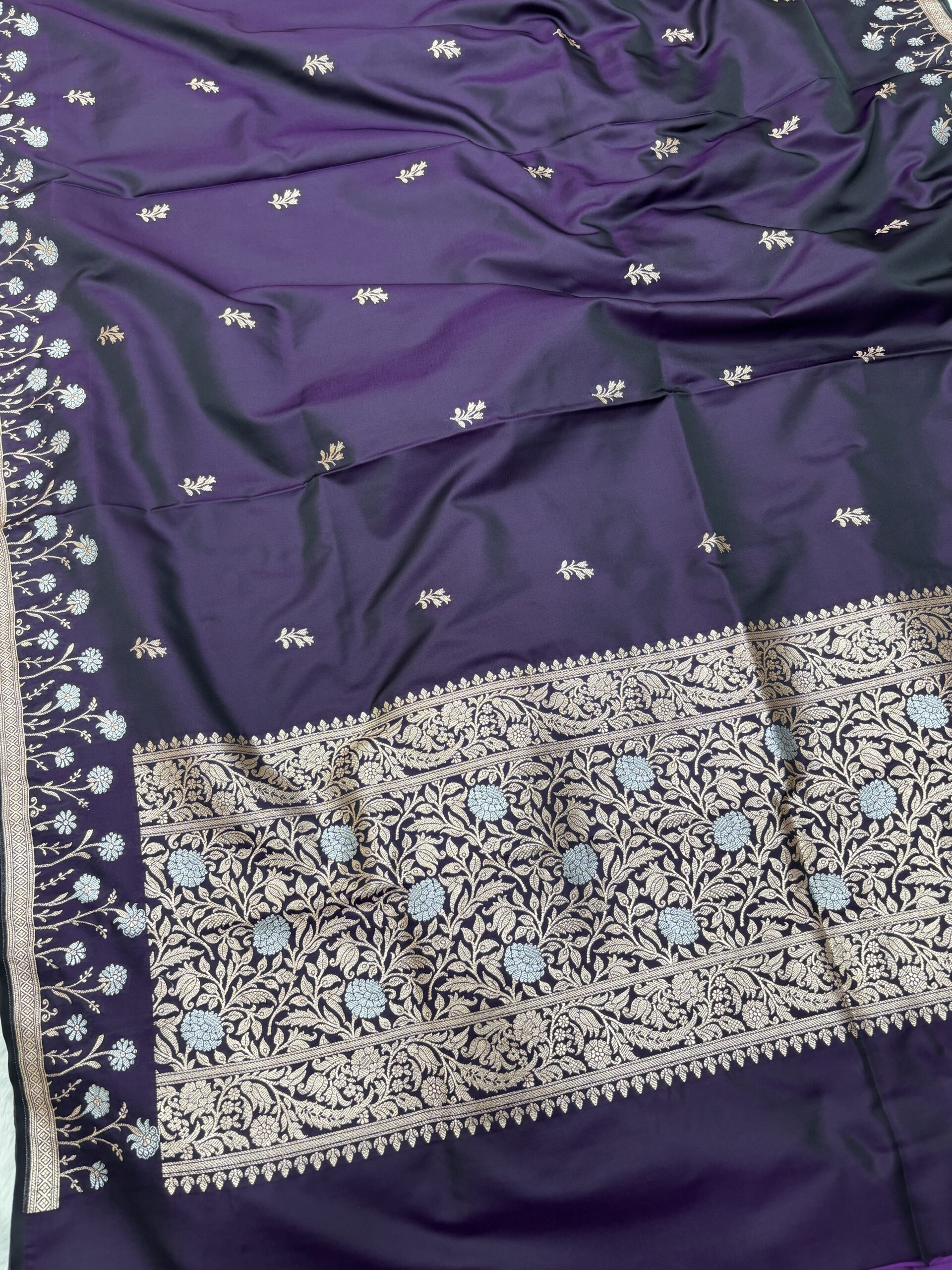 Exclusive Wine Katan Silk Banarasi Suit | Premium Collection - Image 3