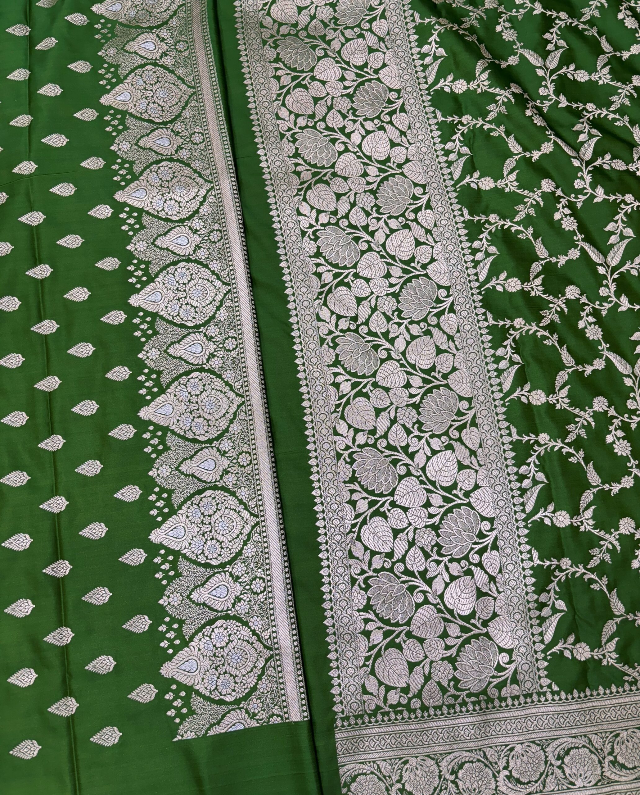 Exclusive Green Shade Mashru Banarasi Suit | Premium Collection - Image 4
