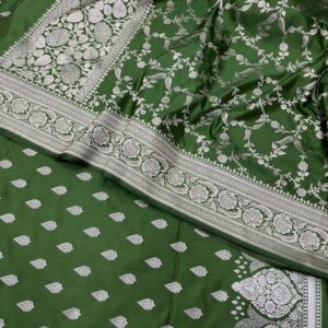Green Shade Mashru Banarasi Suit