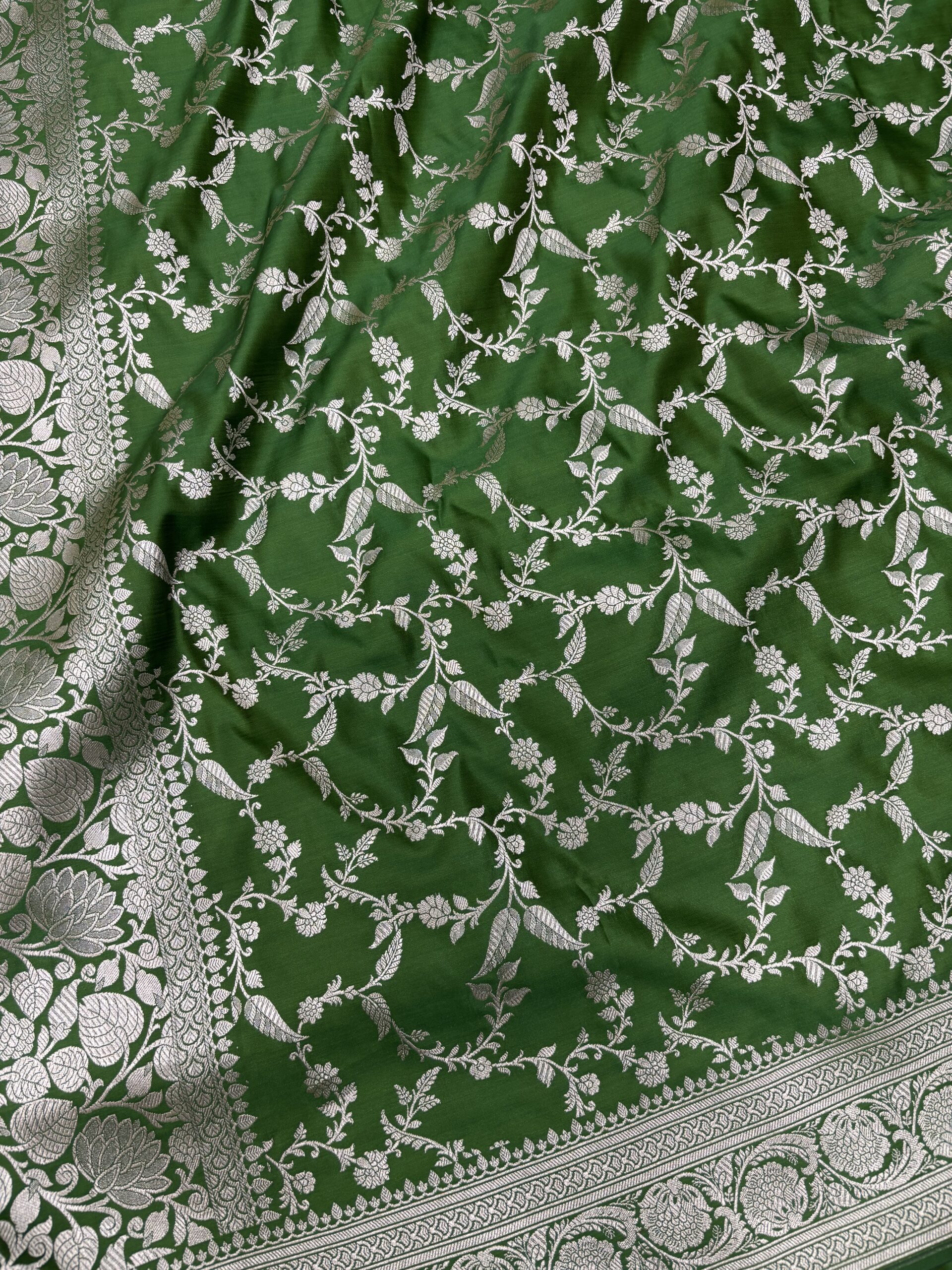 Exclusive Green Shade Mashru Banarasi Suit | Premium Collection - Image 5