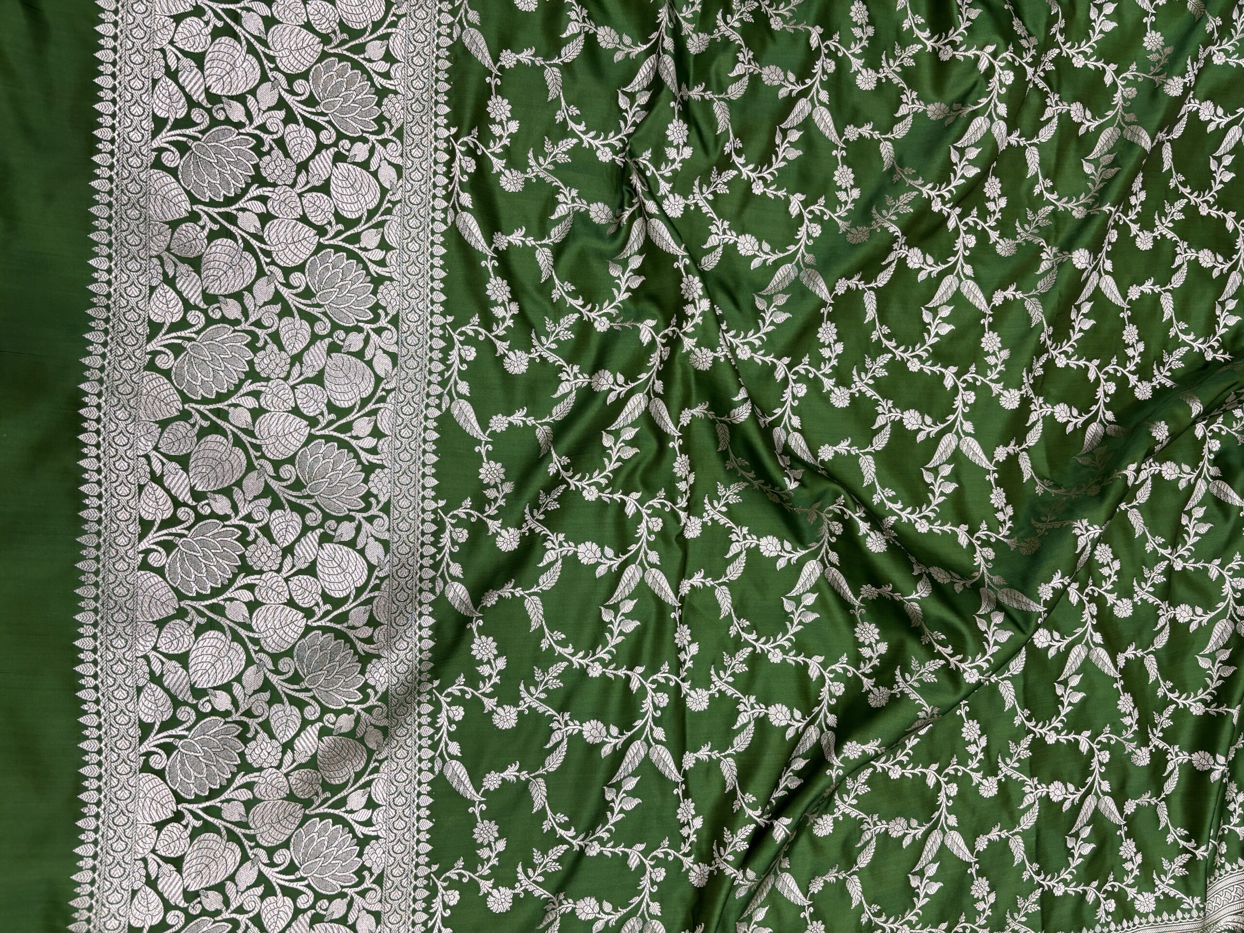 Exclusive Green Shade Mashru Banarasi Suit | Premium Collection - Image 3