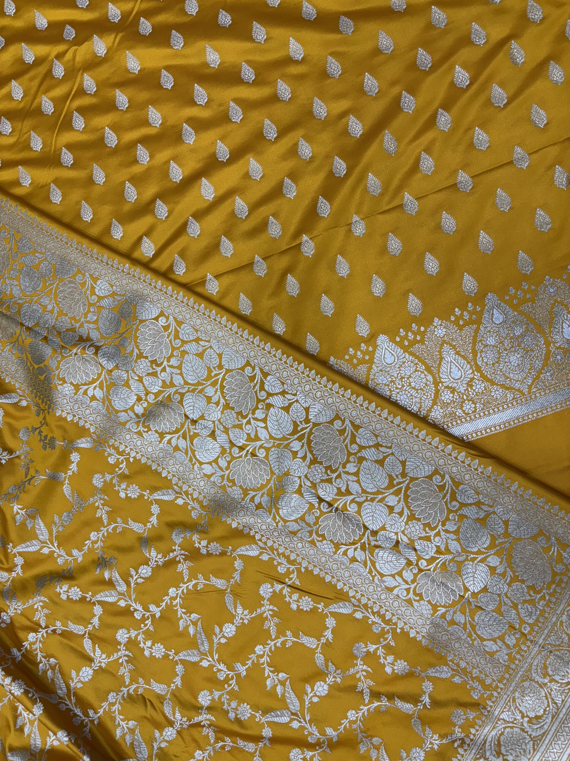 Exclusive Gold Shade Mashru Banarasi Suit | Premium Collection - Image 3