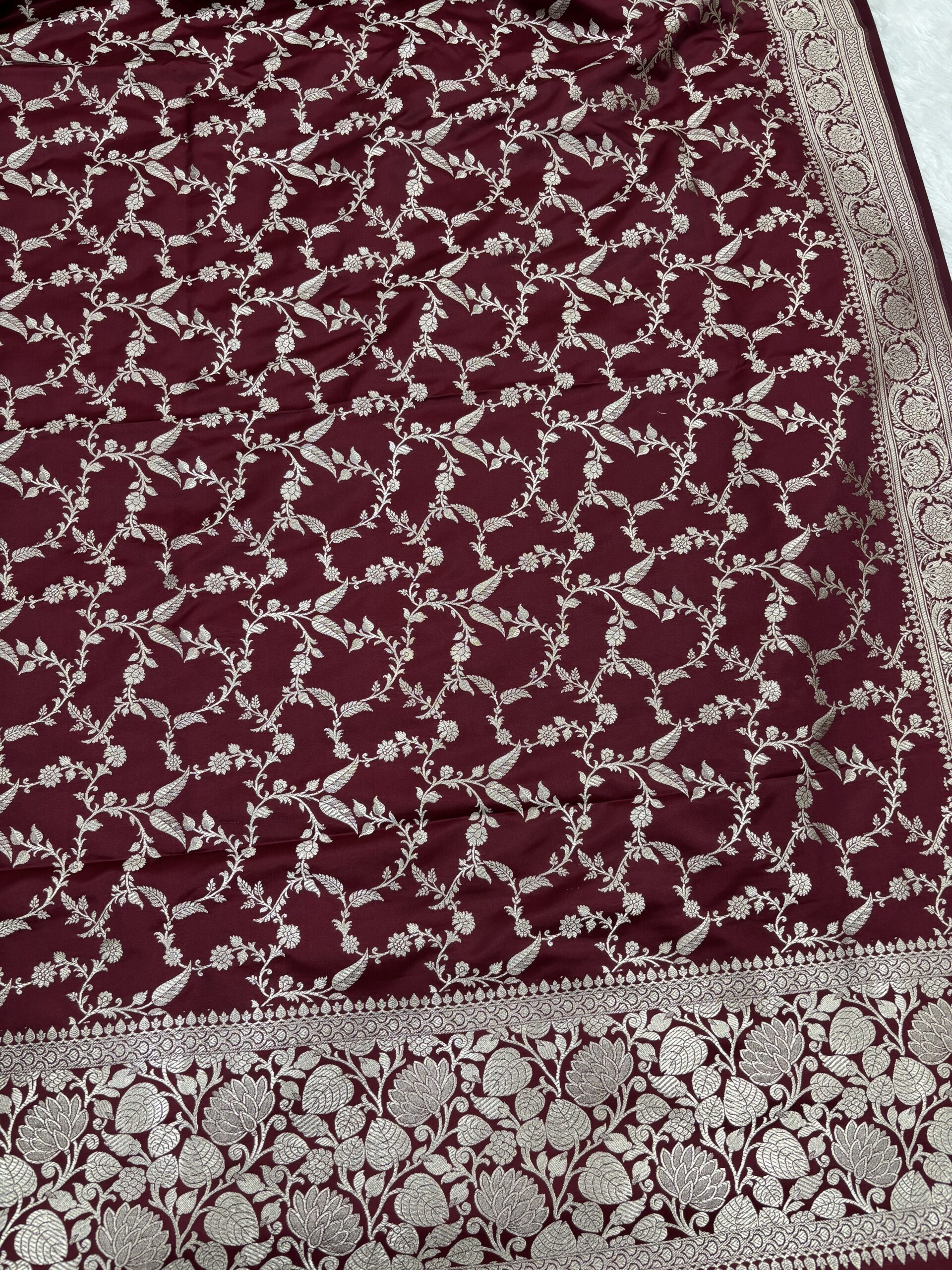 Exclusive Dark Red Mashru Banarasi Suit | Premium Collection - Image 4