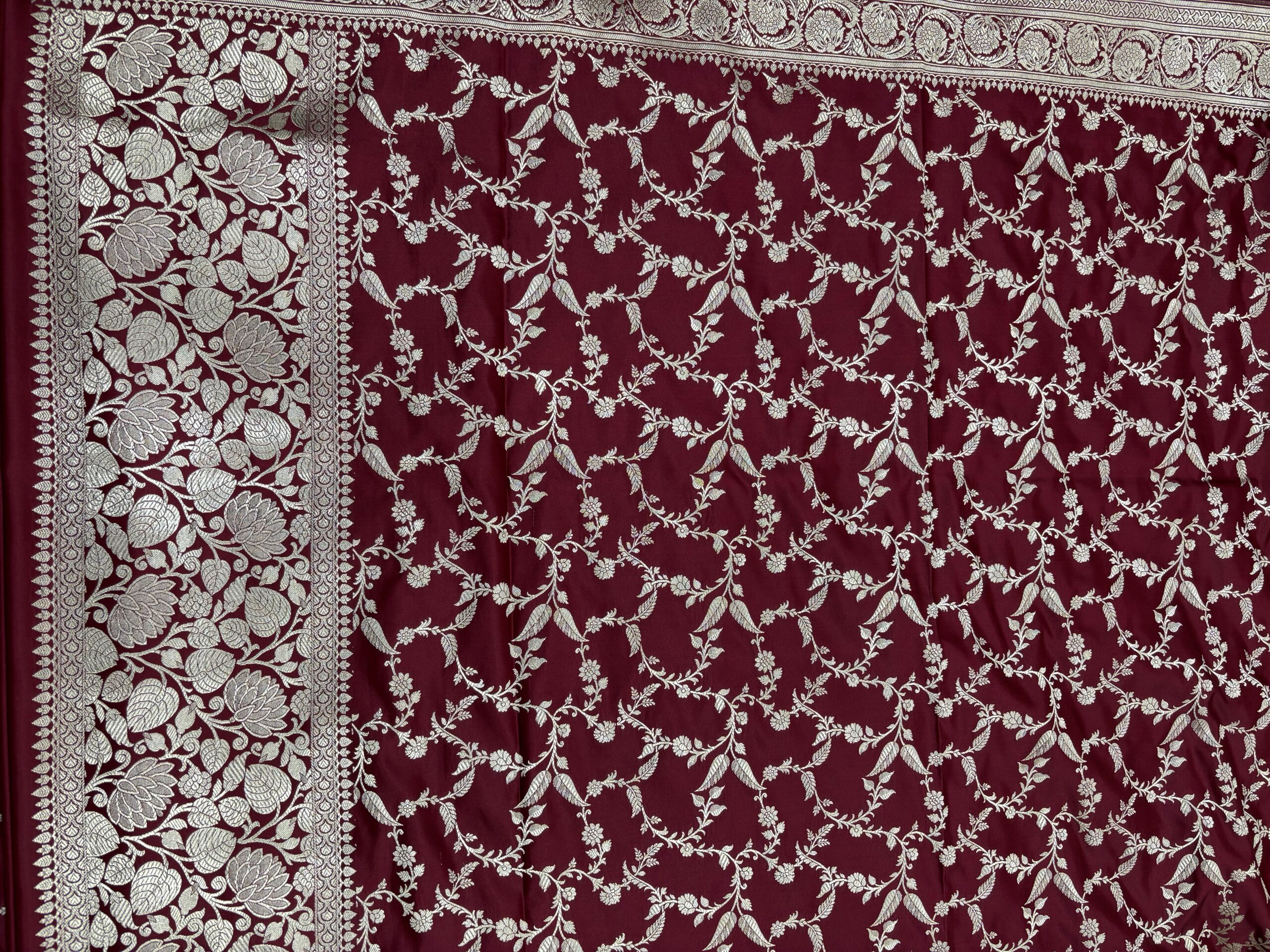 Exclusive Dark Red Mashru Banarasi Suit | Premium Collection - Image 5