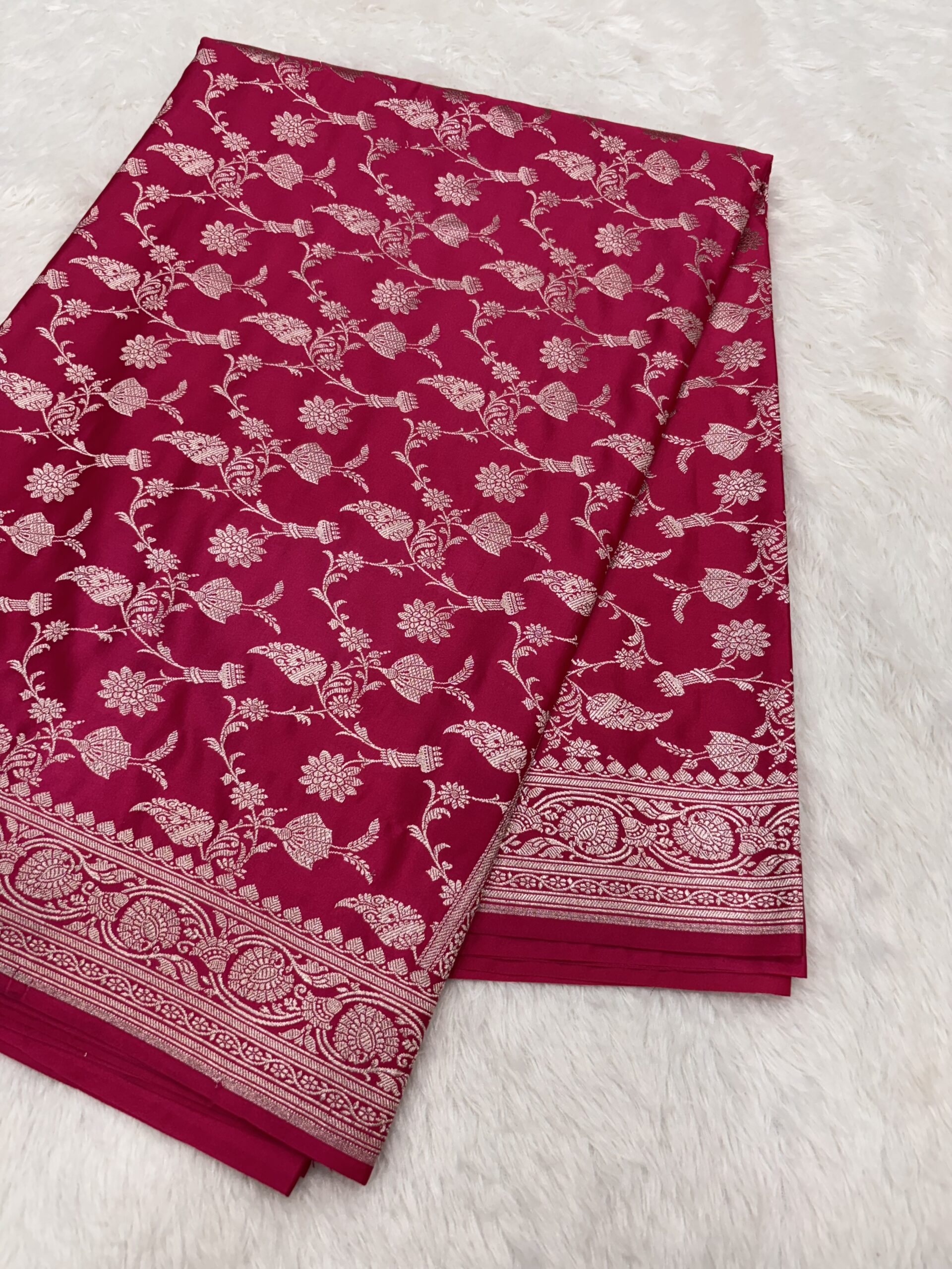 Rani Mashru Silk Banarasi Saree