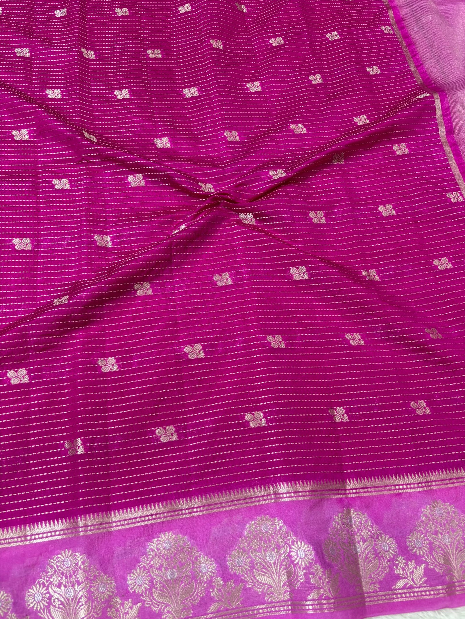 Pink Banarasi Silk Saree - Image 2