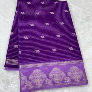 Purple Banarasi Silk Saree